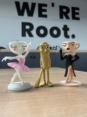 10 cm tall Ballerina Cappuccino brainrot figure
