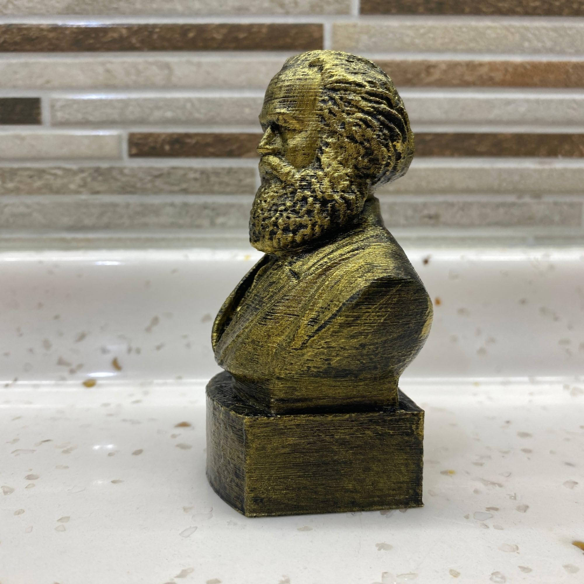 PLA plastic Karl Marx statue eco-friendly material