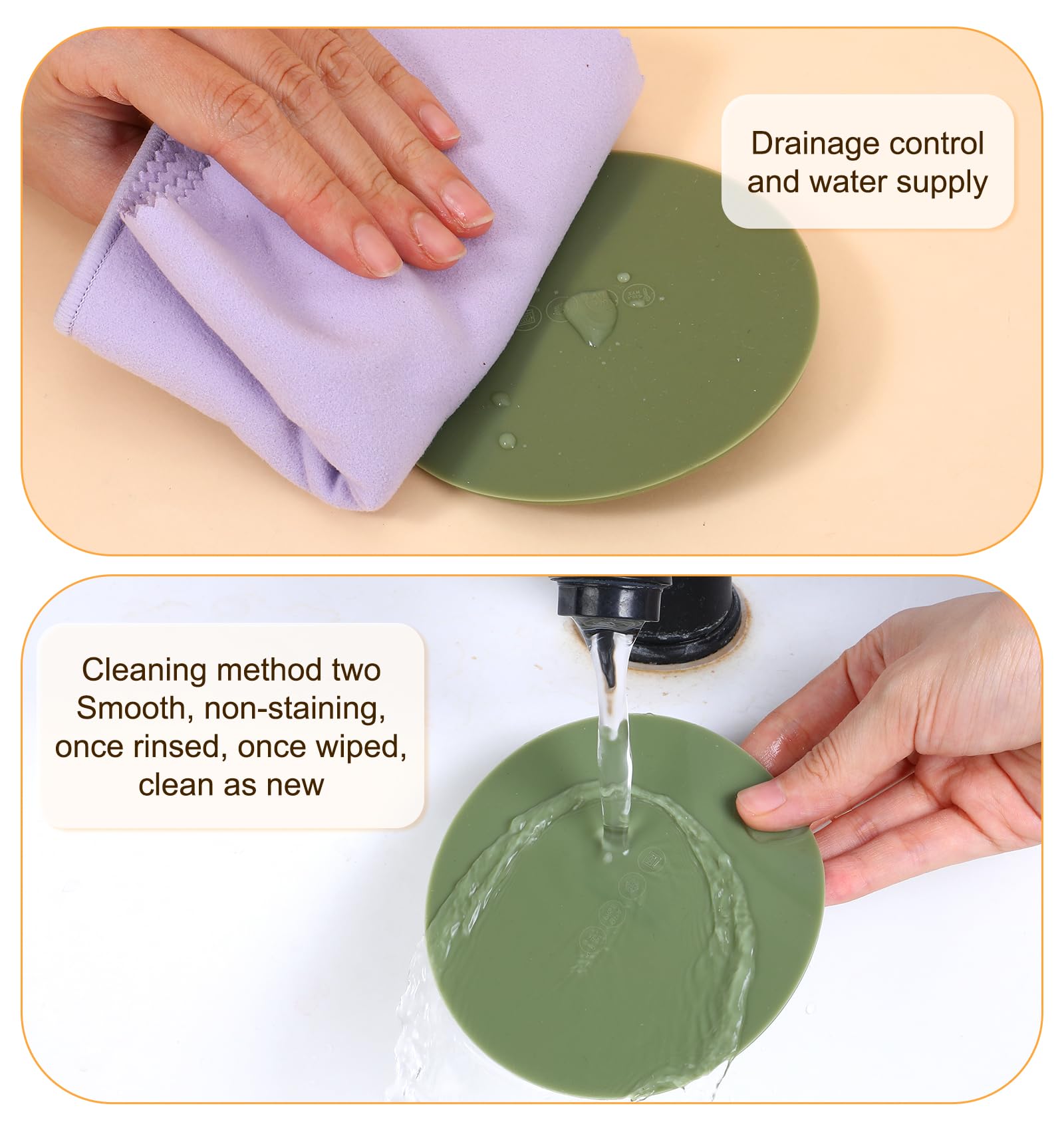 10 cm diameter silicone cup covers for different cup sizes