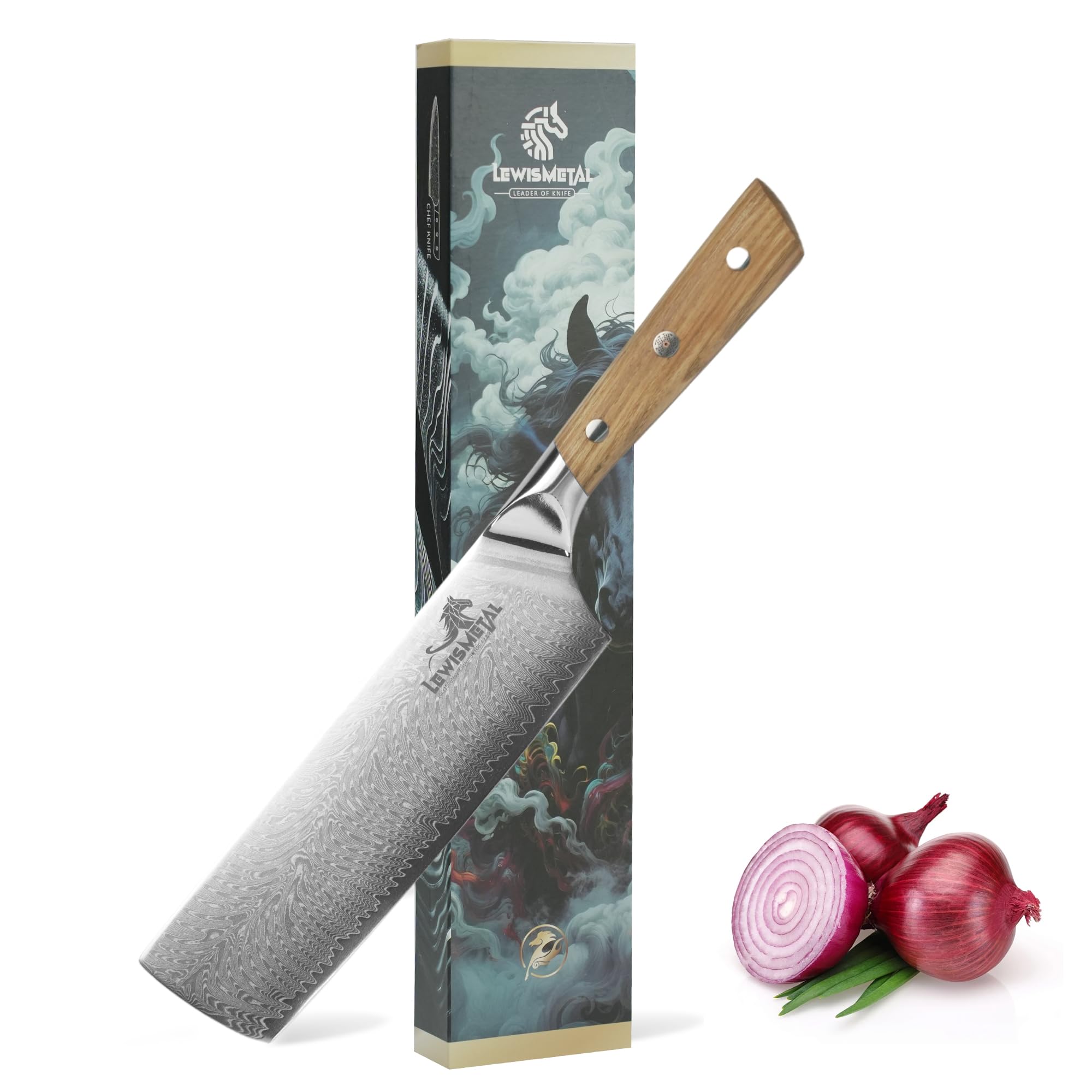 Core: 10Cr15CoMoV high-carbon steel within Damascus blade