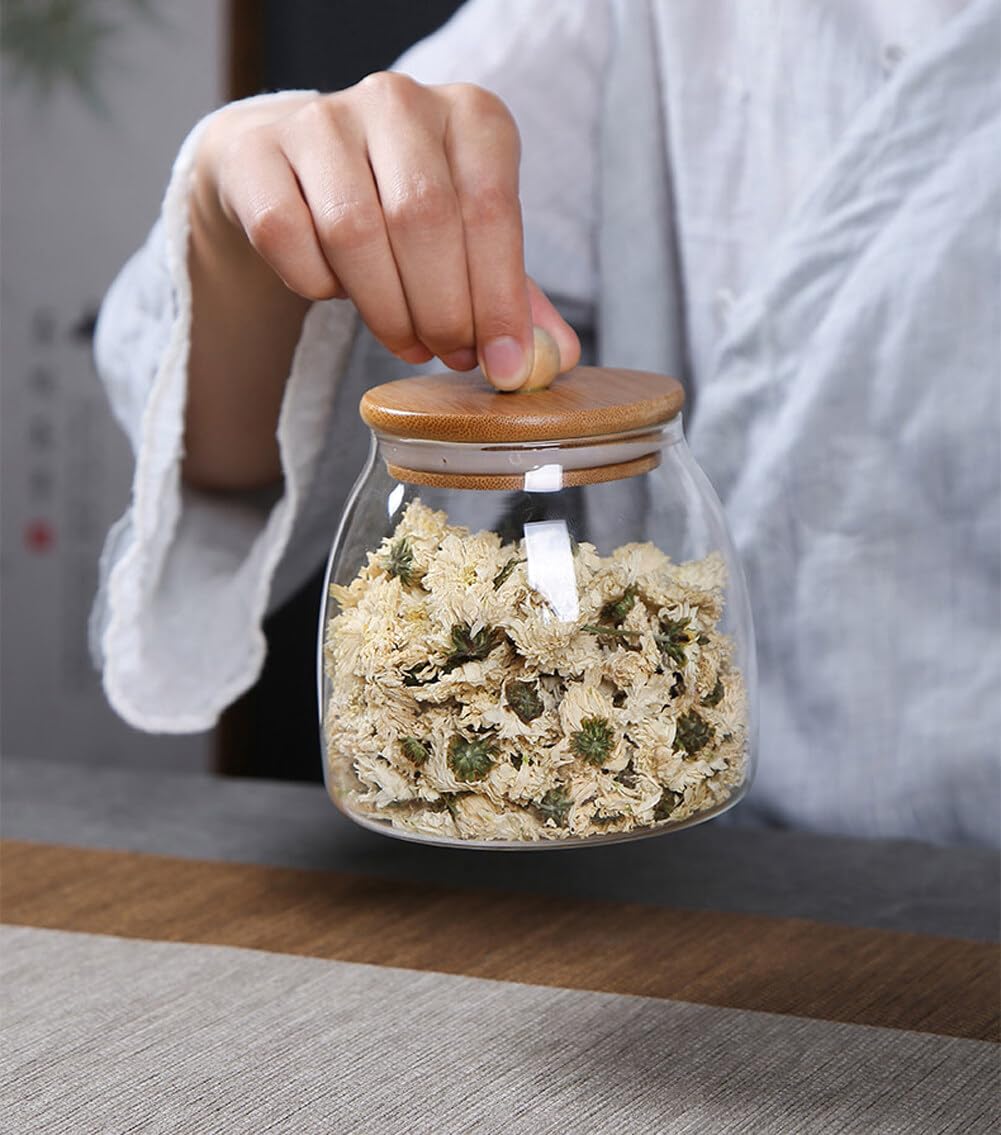 1 piece package clear glass jar