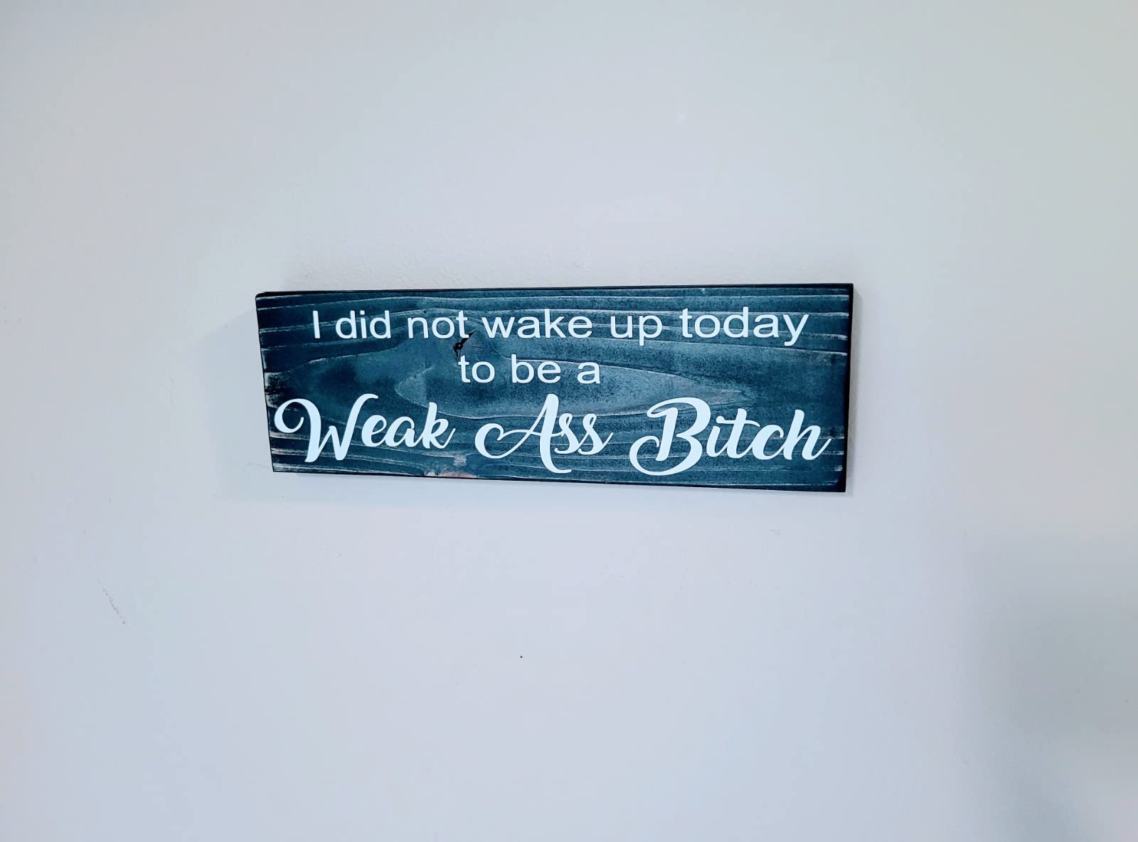 Motivational wooden sign for rustic home decor