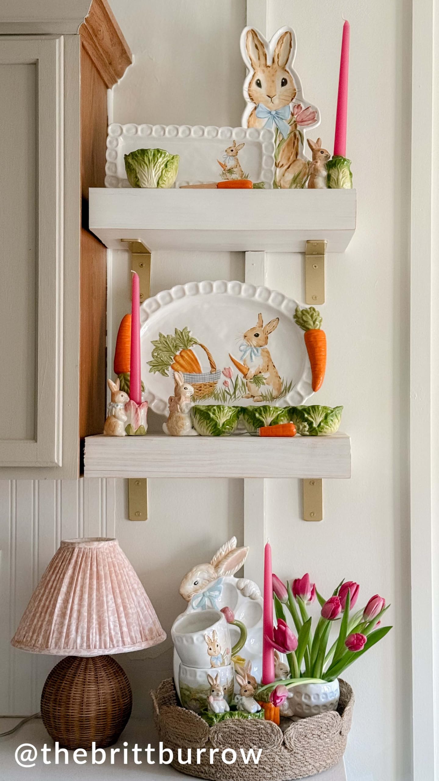Elegant Easter serving piece Mud Pie platter with carrot handles for festive tables