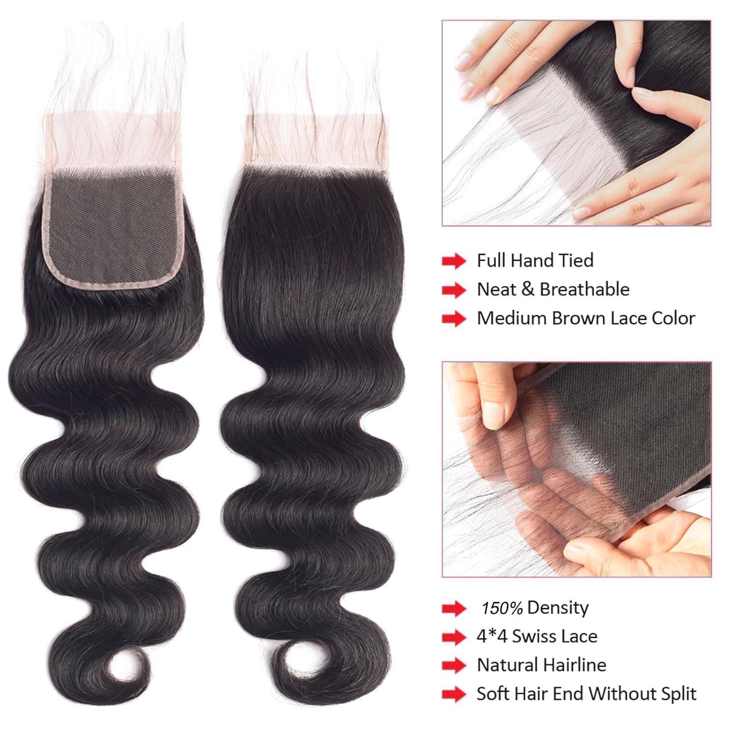12-24 inch bundles with closure product image