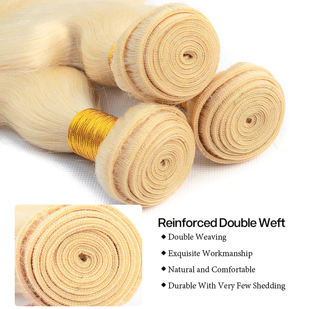 12-34 inch length blonde bundles image