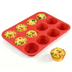12 cup silicone muffin pans product overview