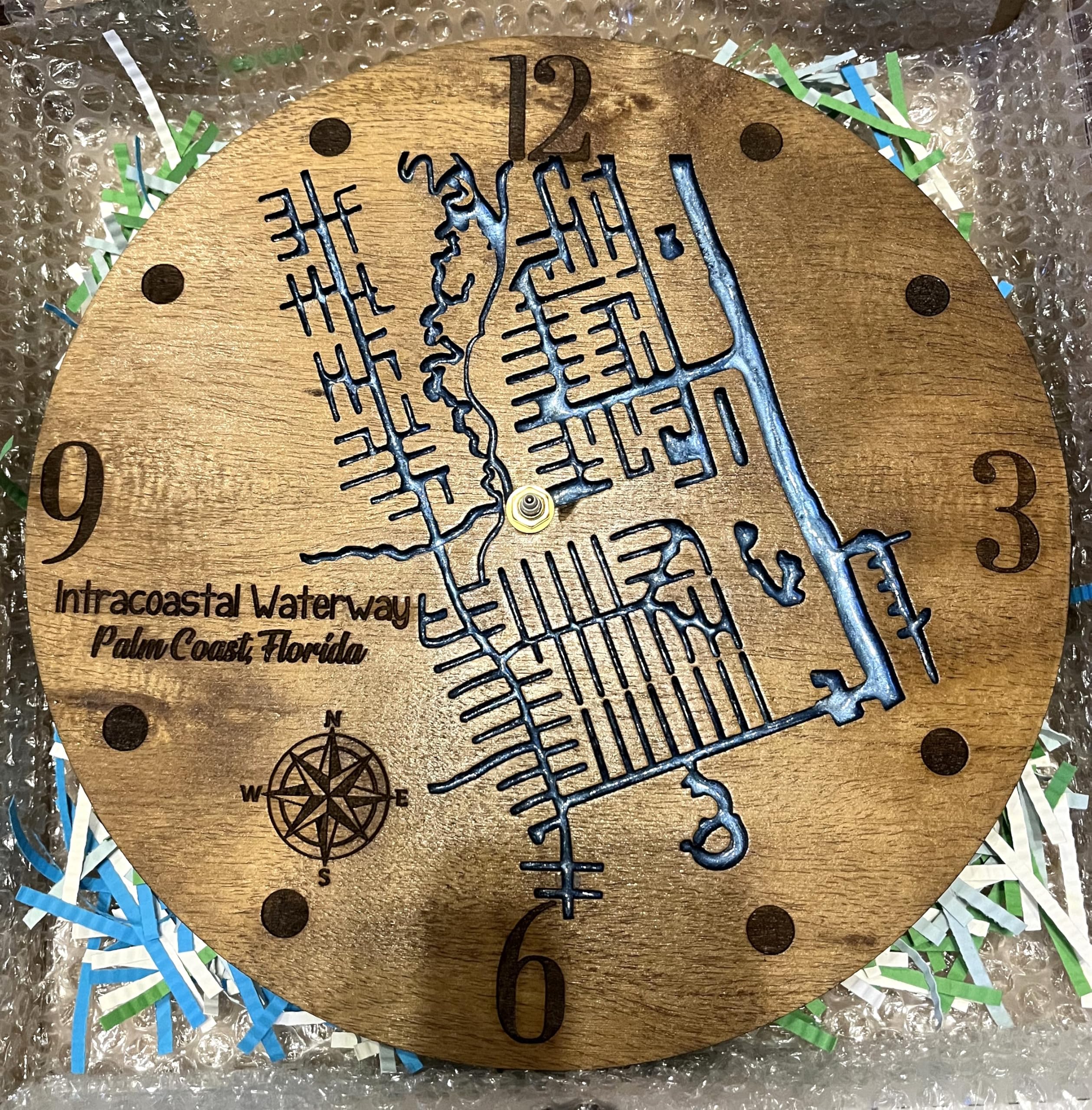 12 inch diameter wall clock assembled by Jenn and Jake