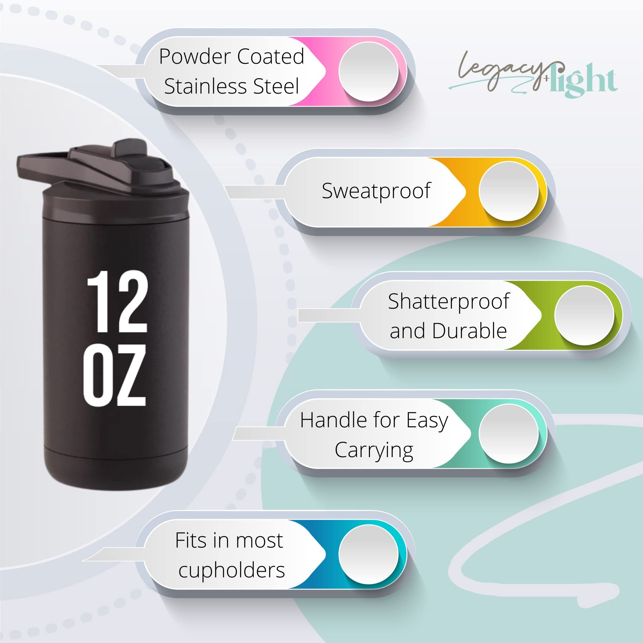 12 oz capacity toddler ring bearer tumbler ready for photos