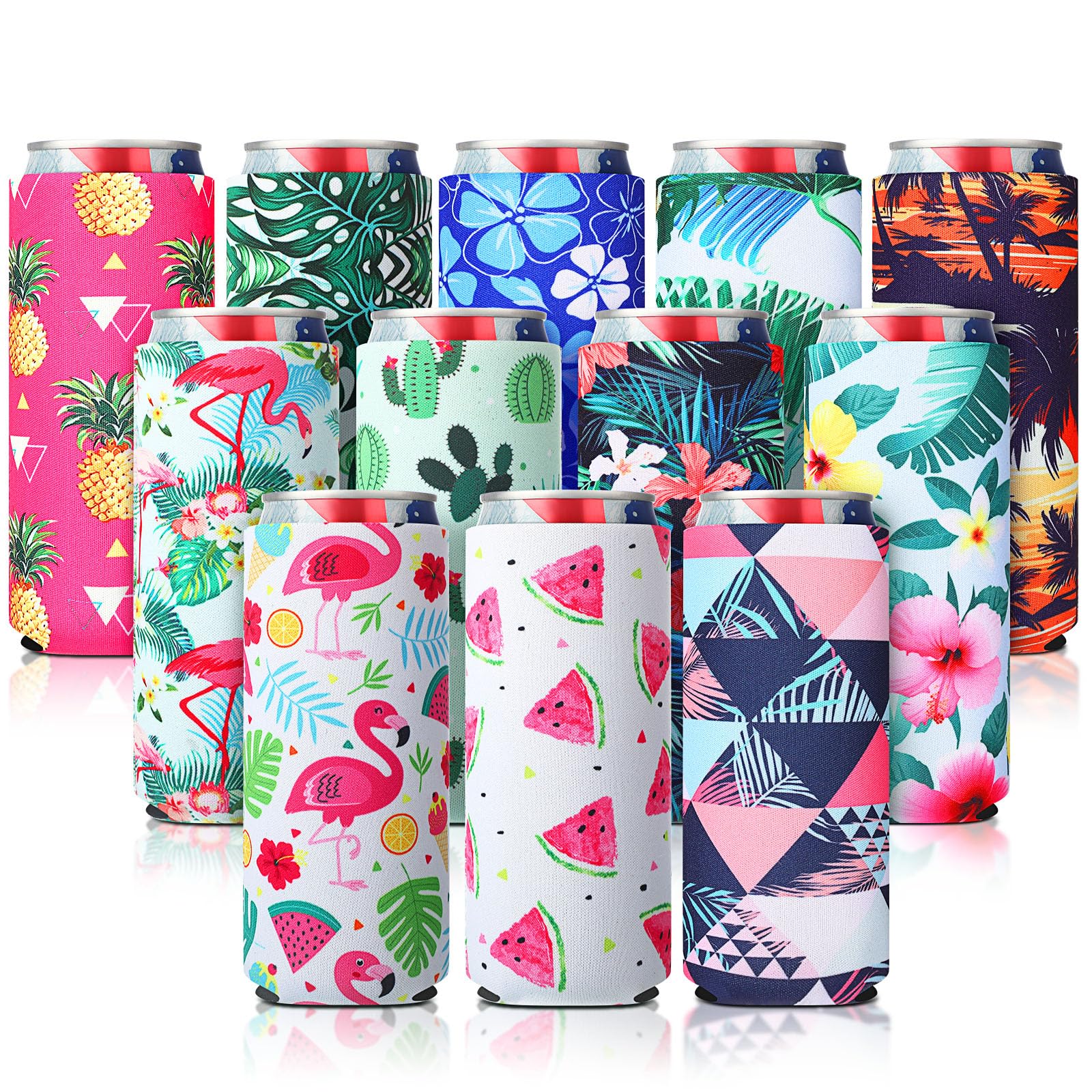 Slim 12 oz can cooler sleeve close up