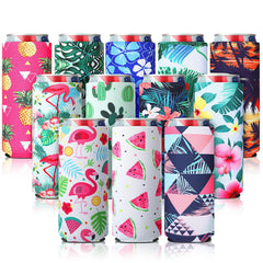 Slim 12 oz can cooler sleeve close up