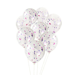 12 Pack Confetti Balloons for bachelorette party and bridal shower decorations