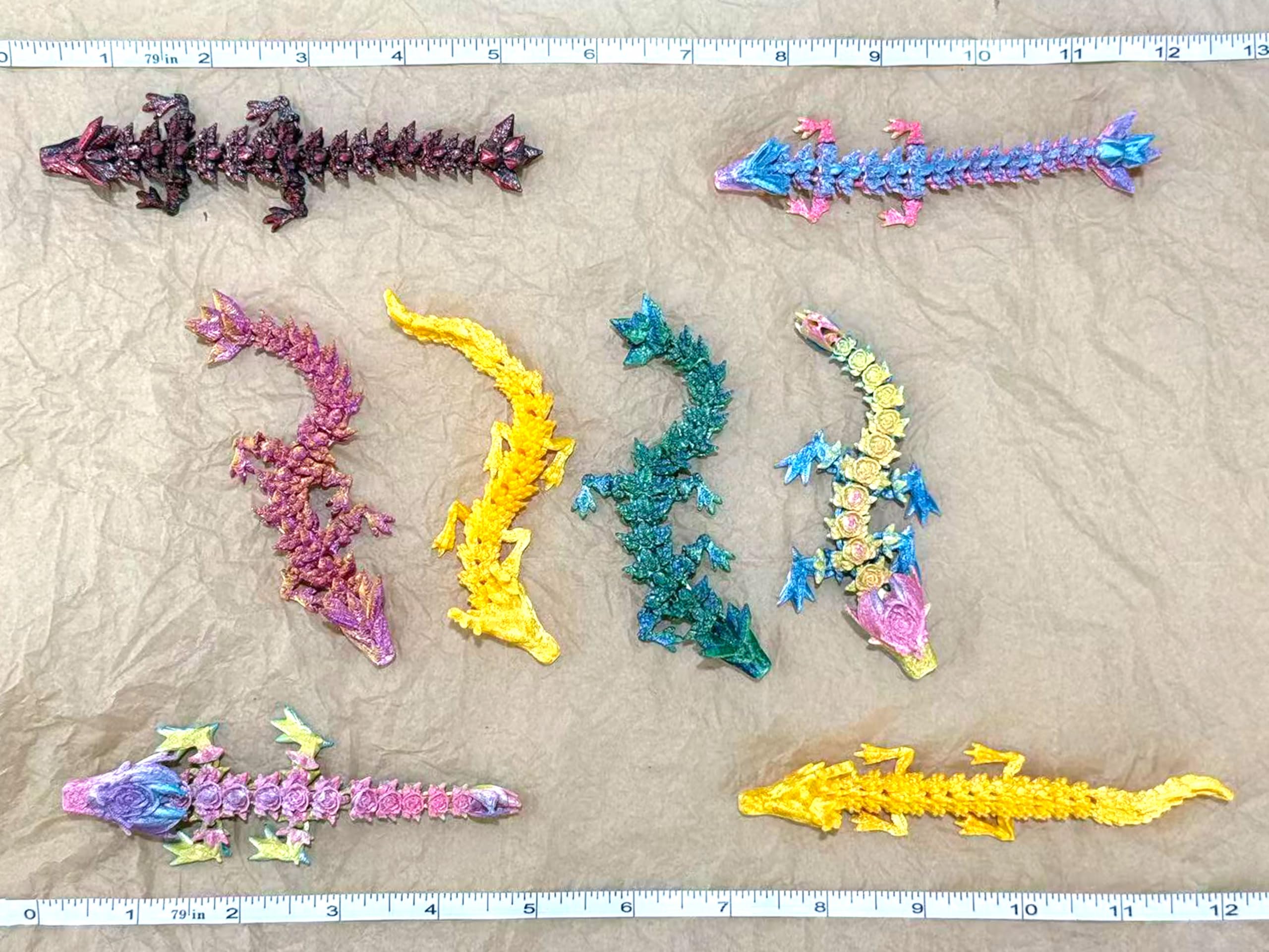 Flexible bendable dragon toy for kids