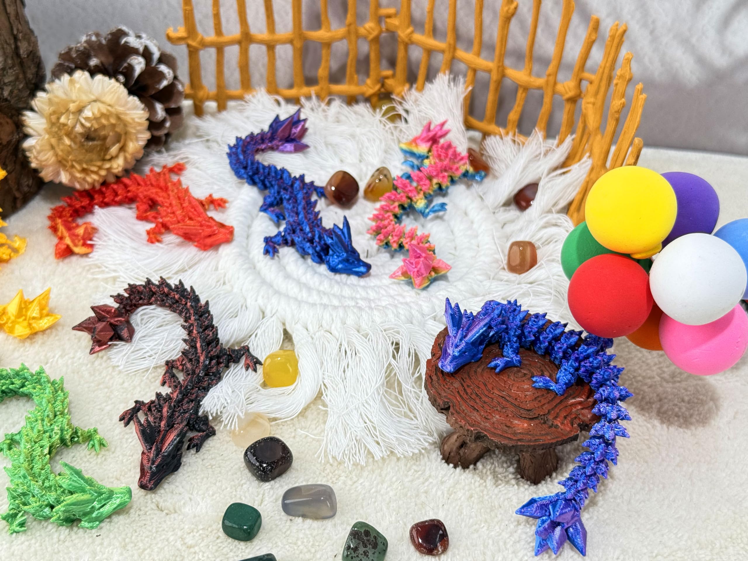 Easter and Christmas dragon gift basket item
