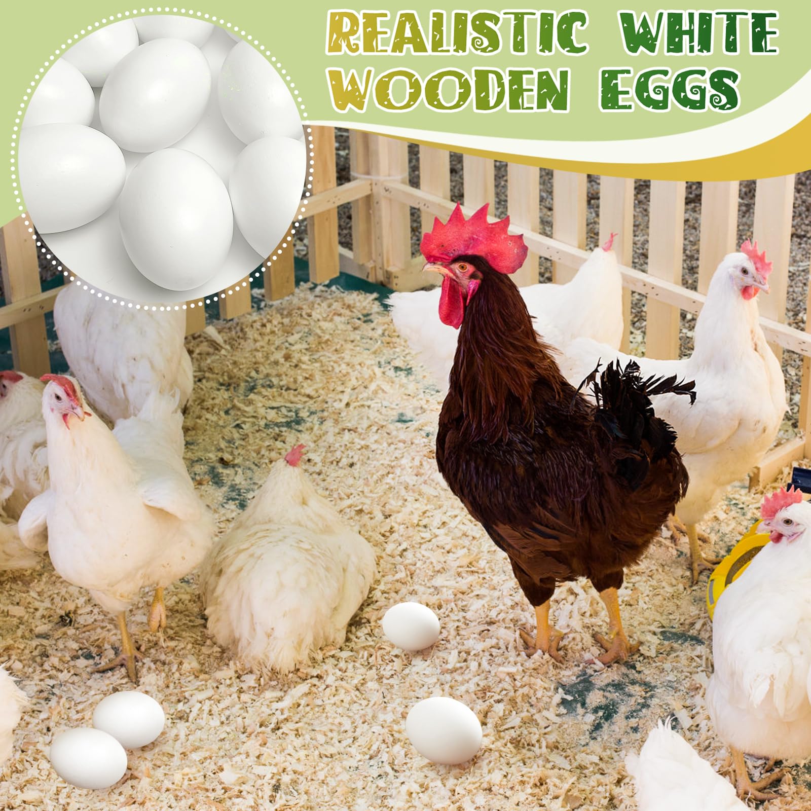 Seasonal decor using wooden Easter eggs