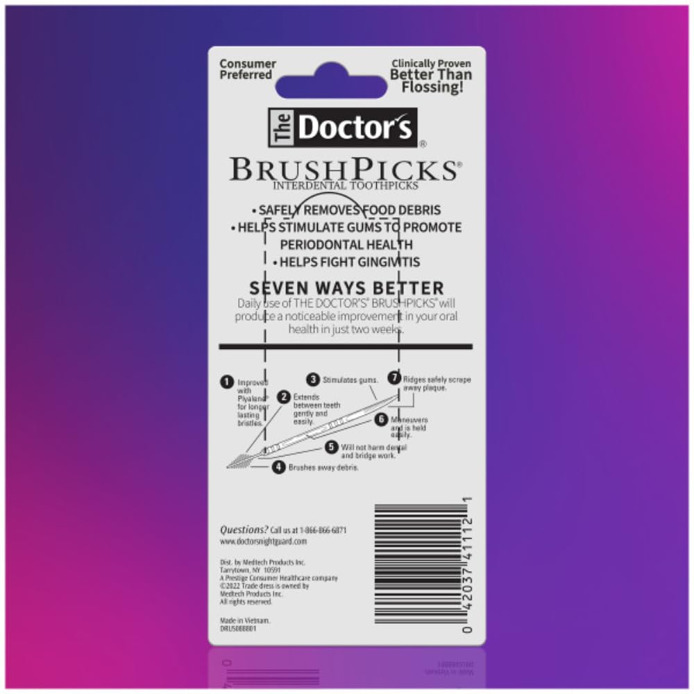 120 count BrushPicks pack in travel case