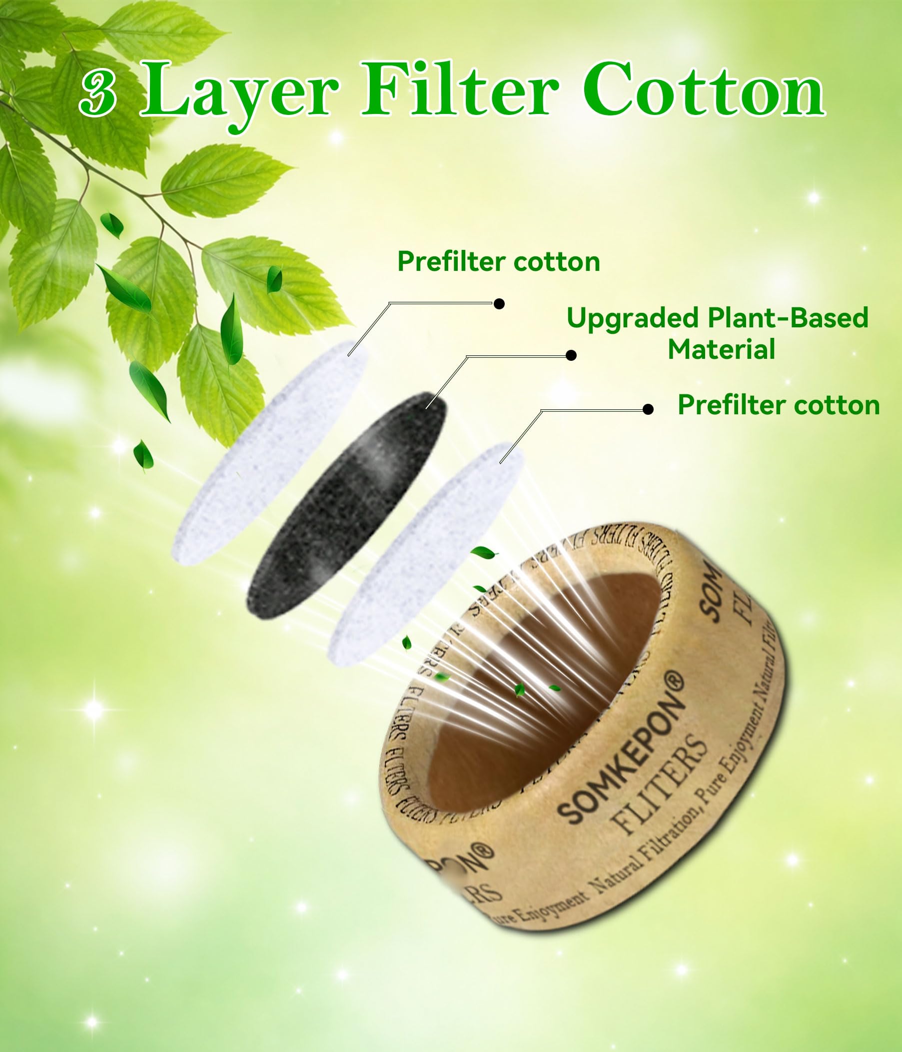 120 pack carbon filter for MouthPeace