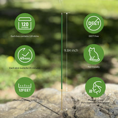 120 PCS mosquito incense sticks in natural formula