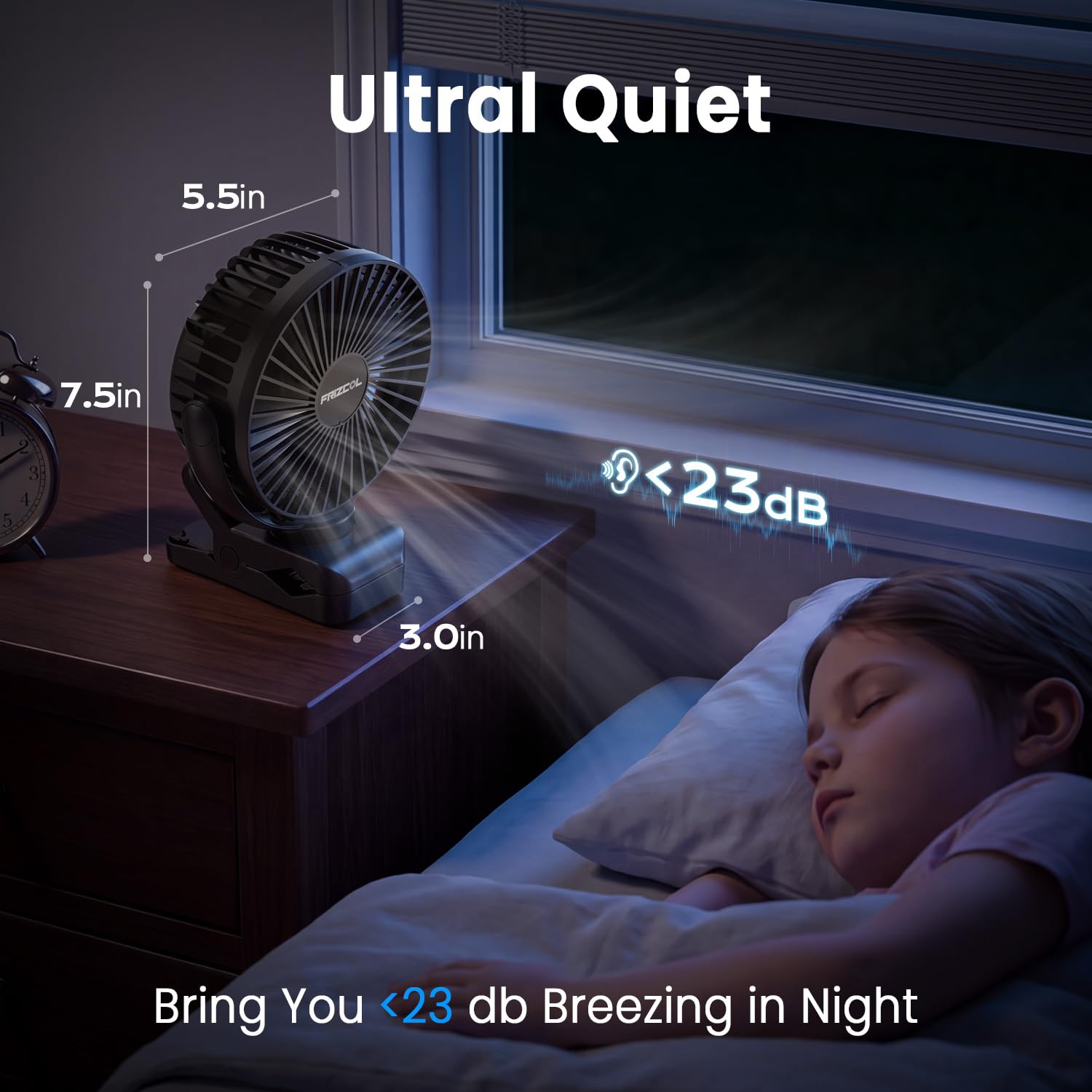 12000 capacity battery operated fan image