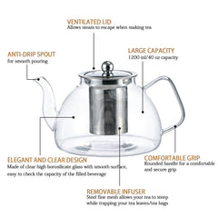 Stainless steel infuser with fine mesh