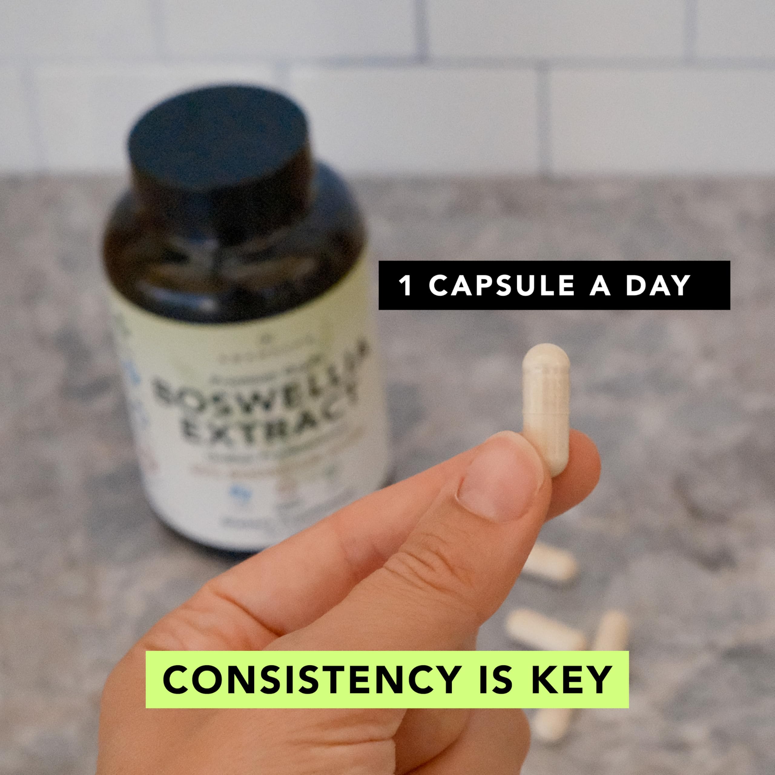 Sustainably sourced boswellia capsules packaging