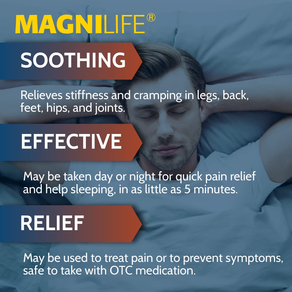 125 Count MagniLife cramps relief tablets packaging