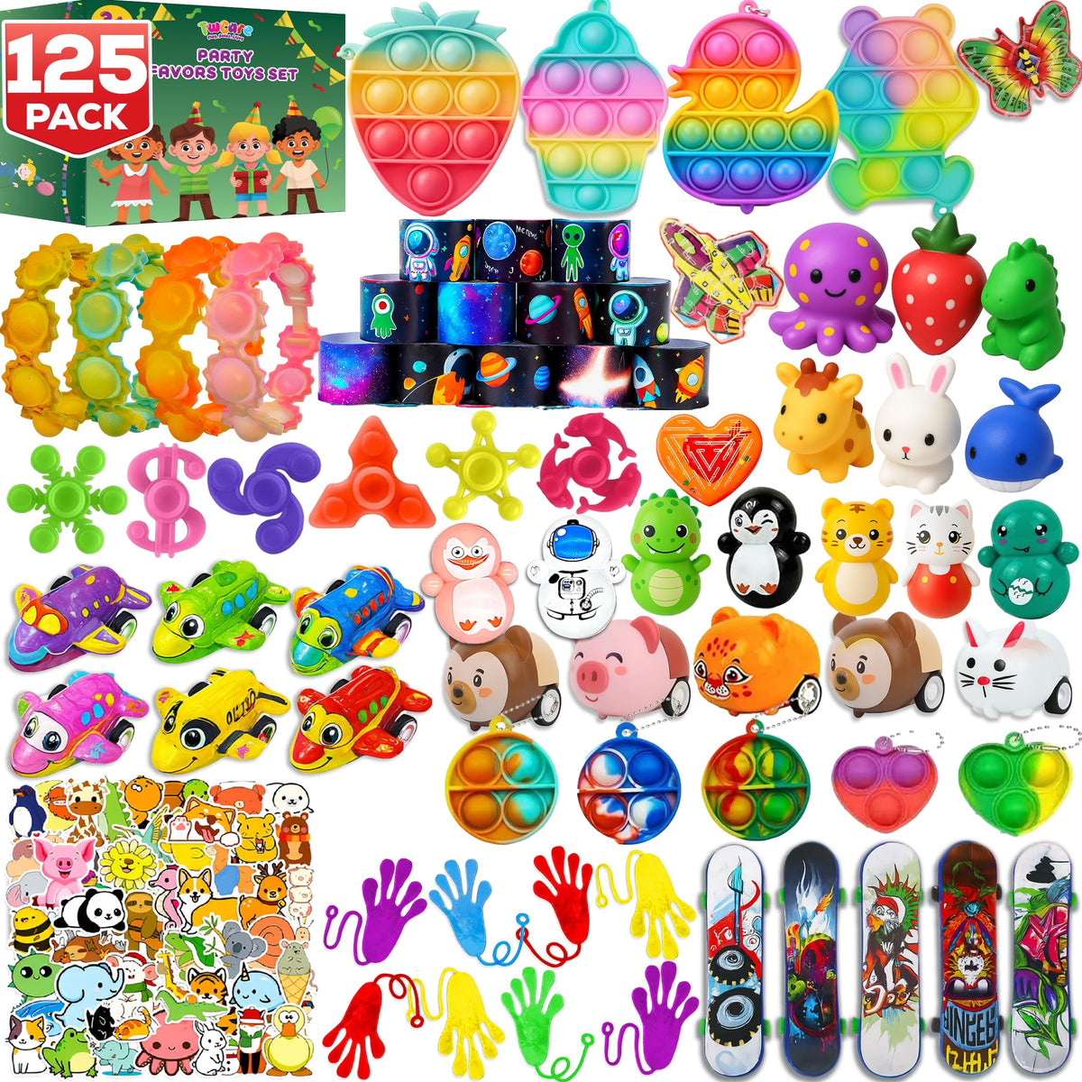 125 piece party favors pack product image