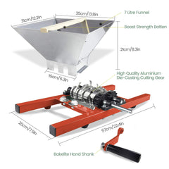Food-grade stainless steel construction for durability