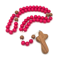 Bethlehem olivewood cross rosary
