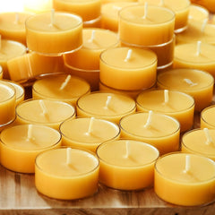 Beeswax tealight candles 12pcs package view
