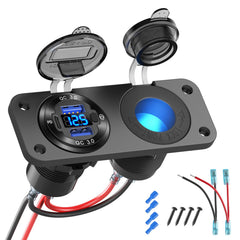 12V USB outlet marine switch panel product image