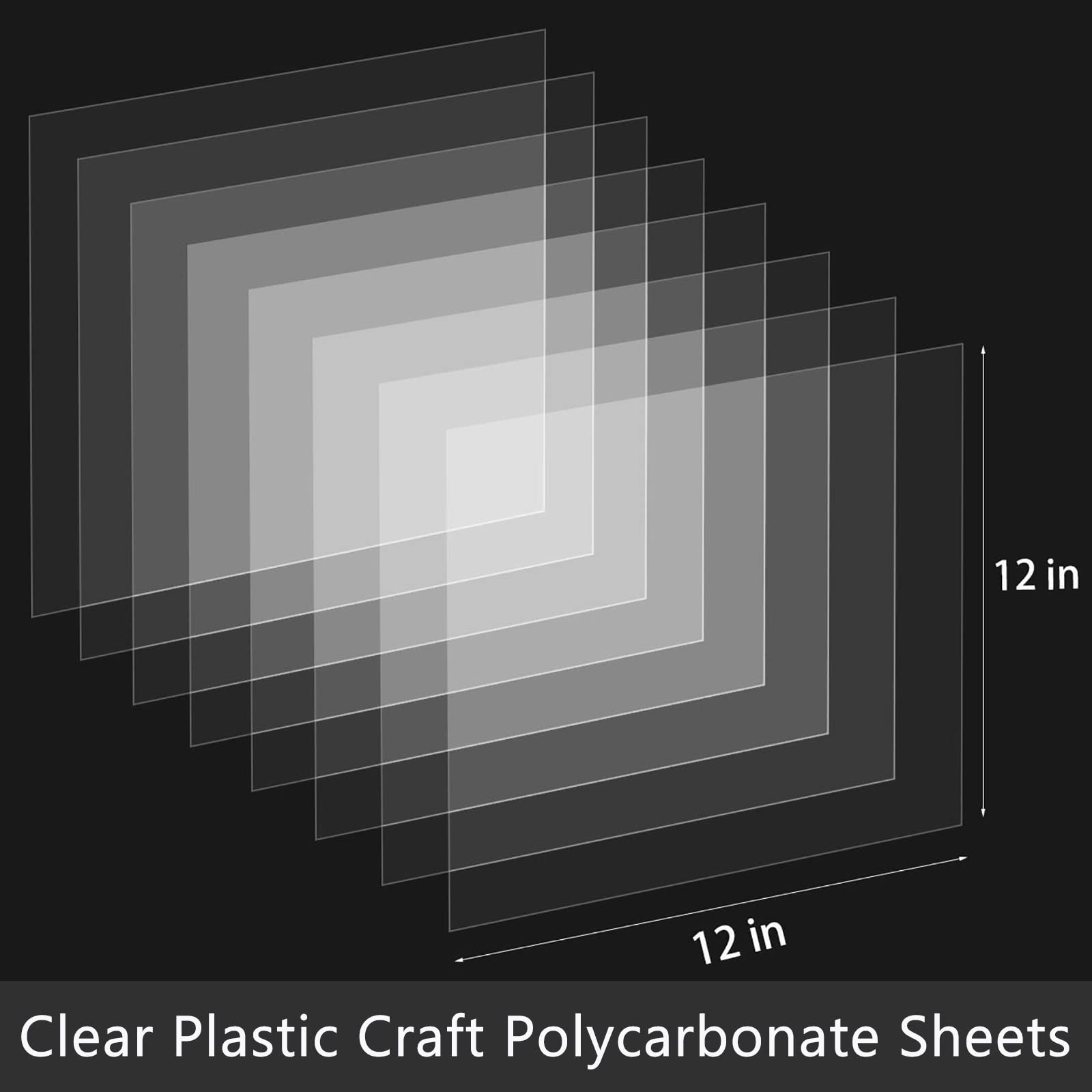 12x12 clear PET stencil sheet for crafts