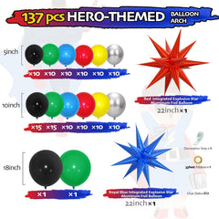 Black 18inch balloons in kit