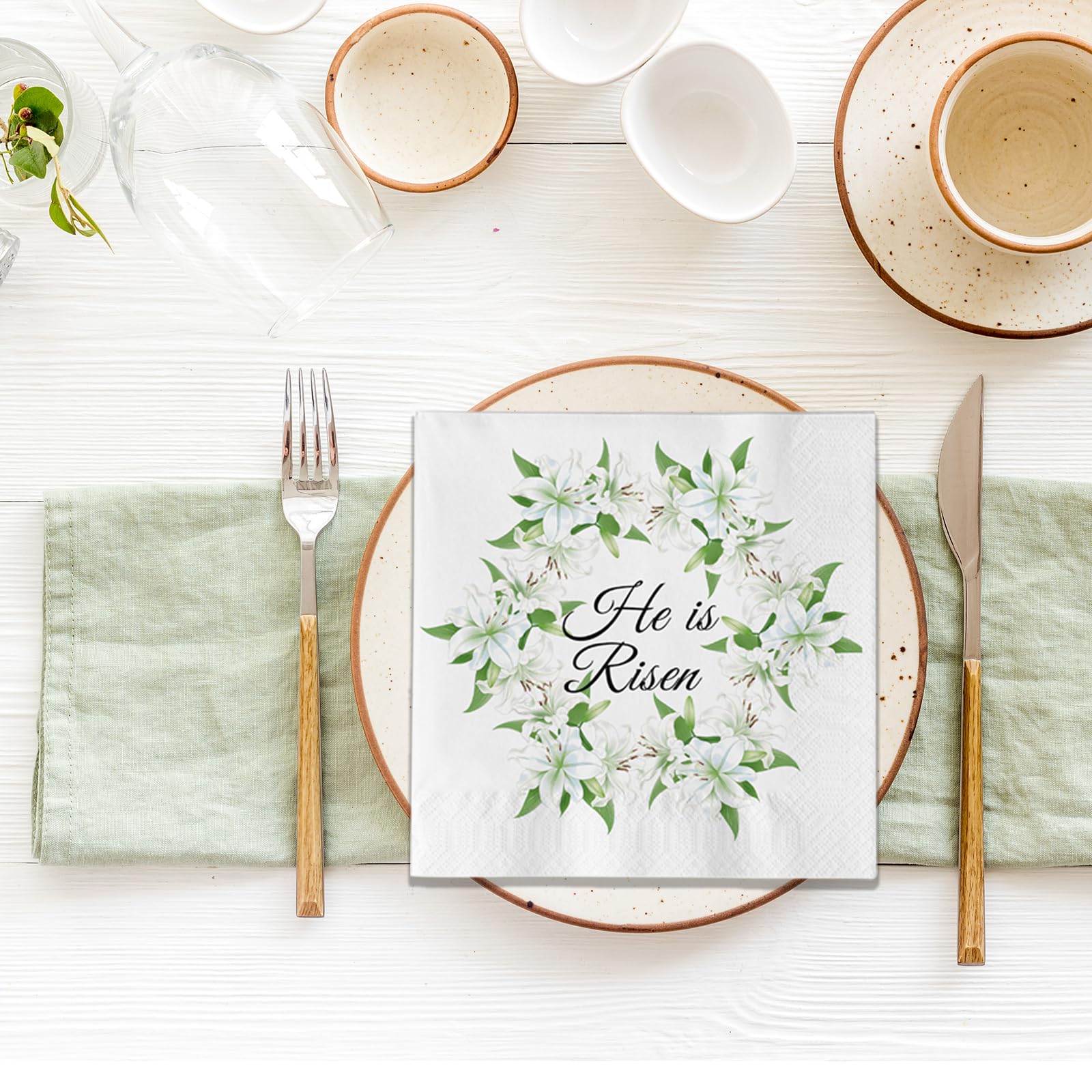 Premium disposable Easter napkins for church events