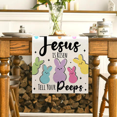13 x 72 inches easter table runner fabric