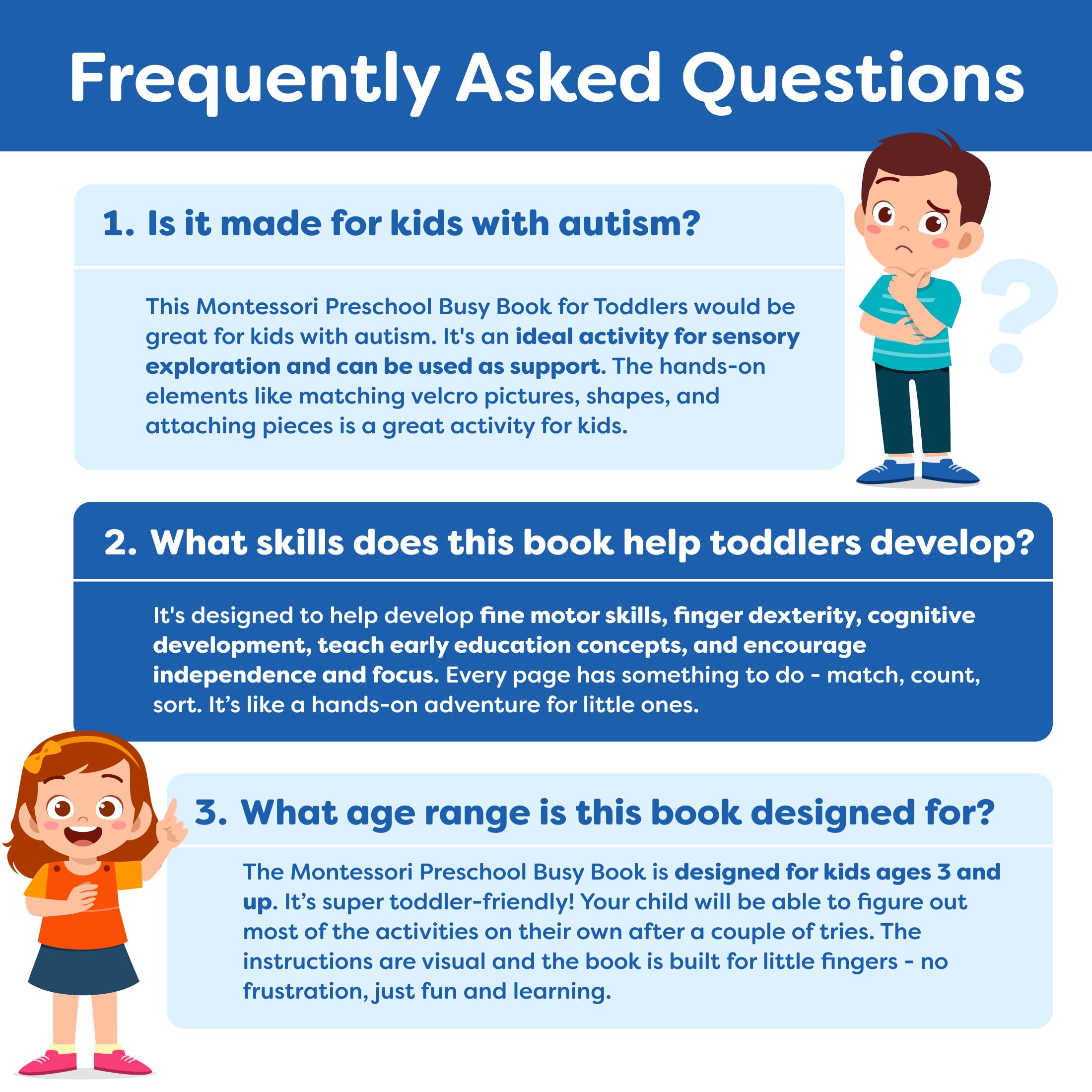14 educational themes in the toddler busy book