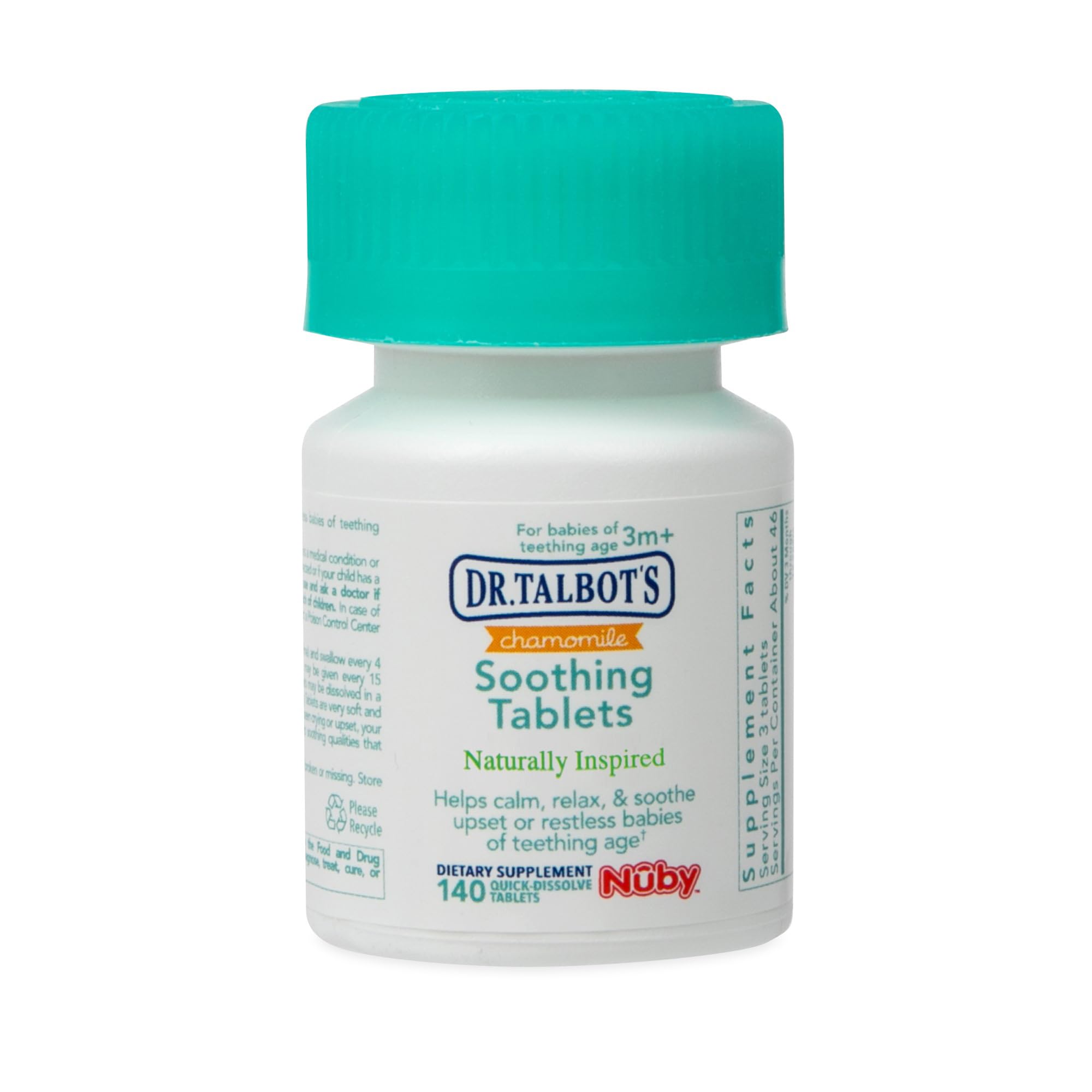 Dr Talbot's Chamomile Calendula infant soothing tablets box