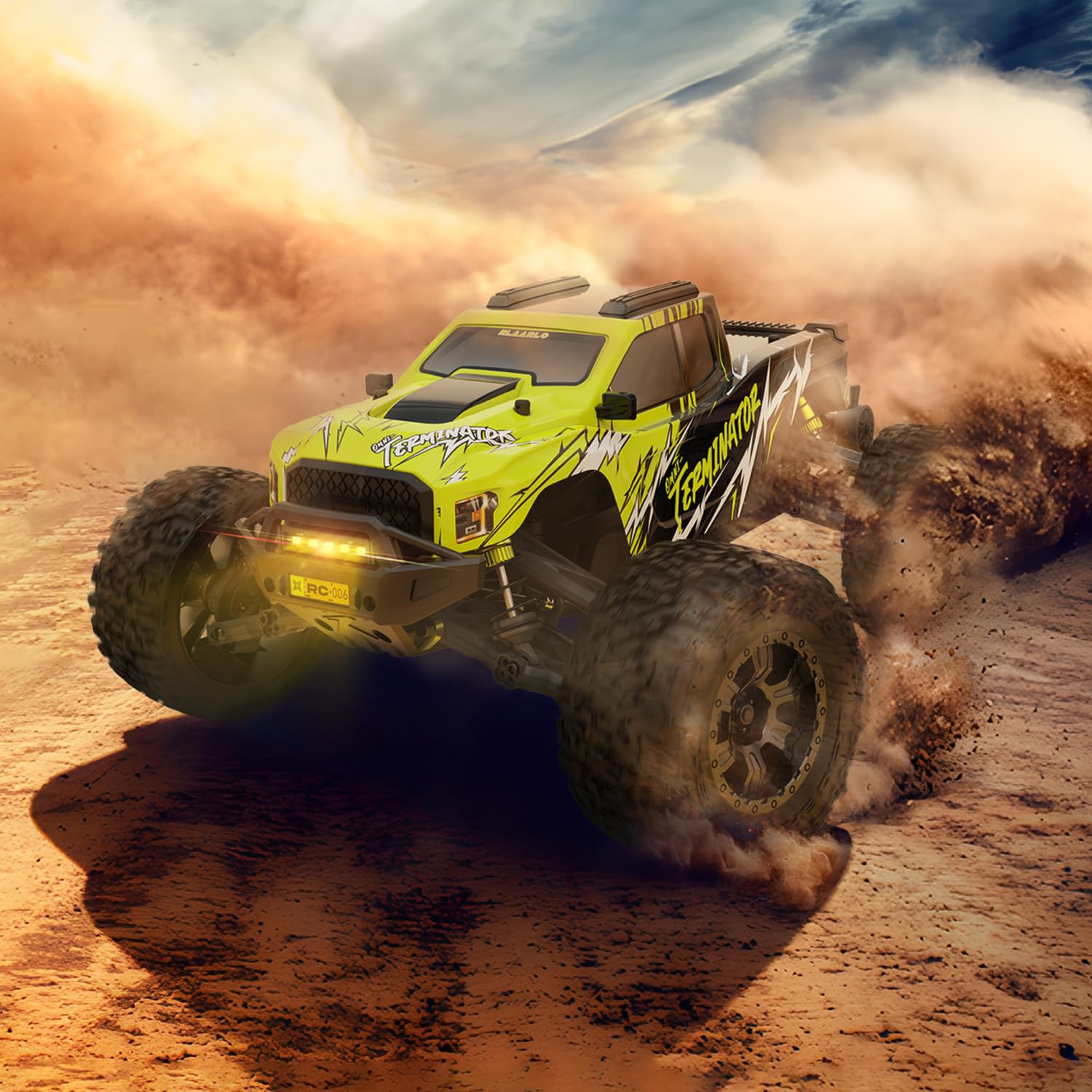 Beginner-friendly RC car suitable for big jumps and stunts