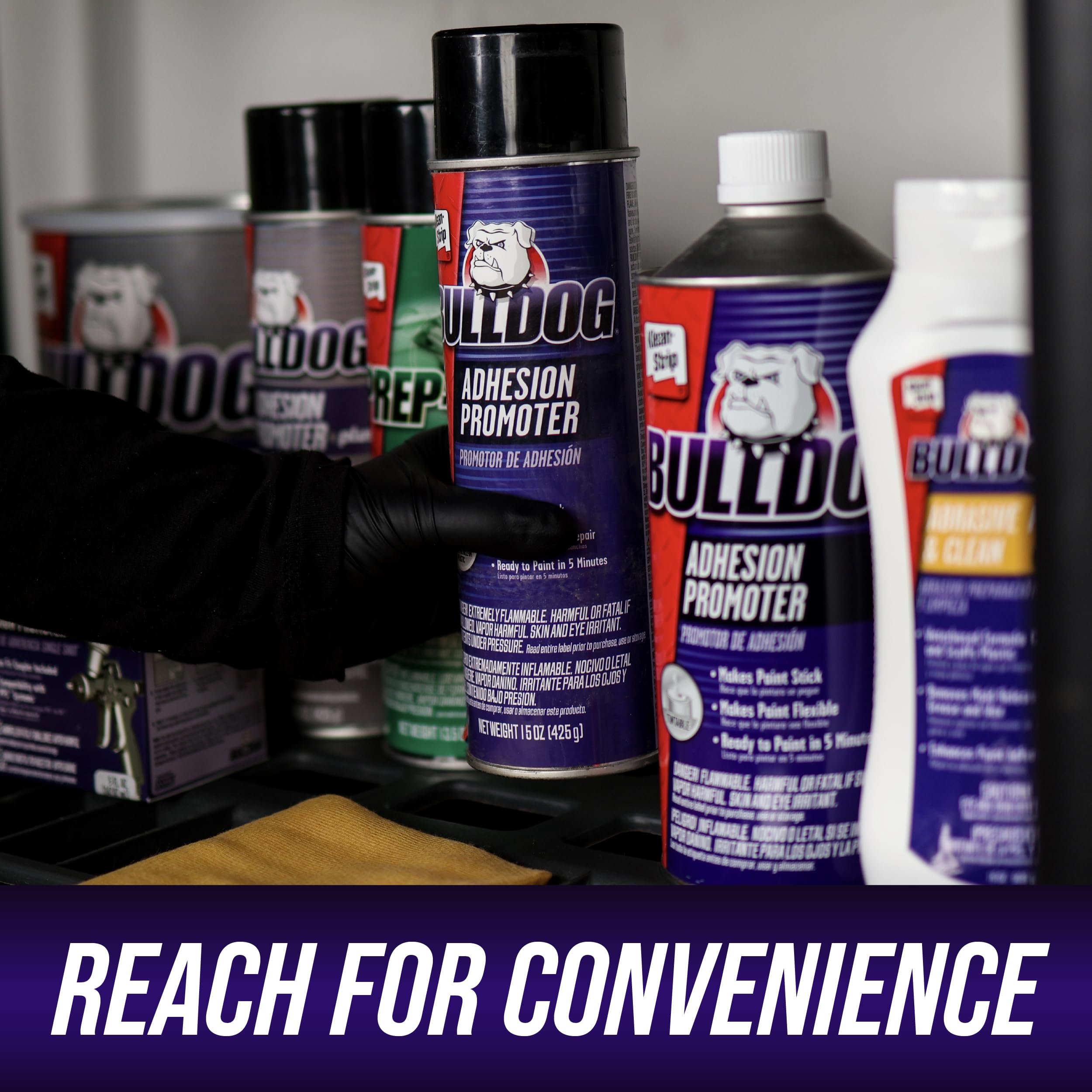 Klean-Strip Bulldog Adhesion Promoter for paint prep packaging