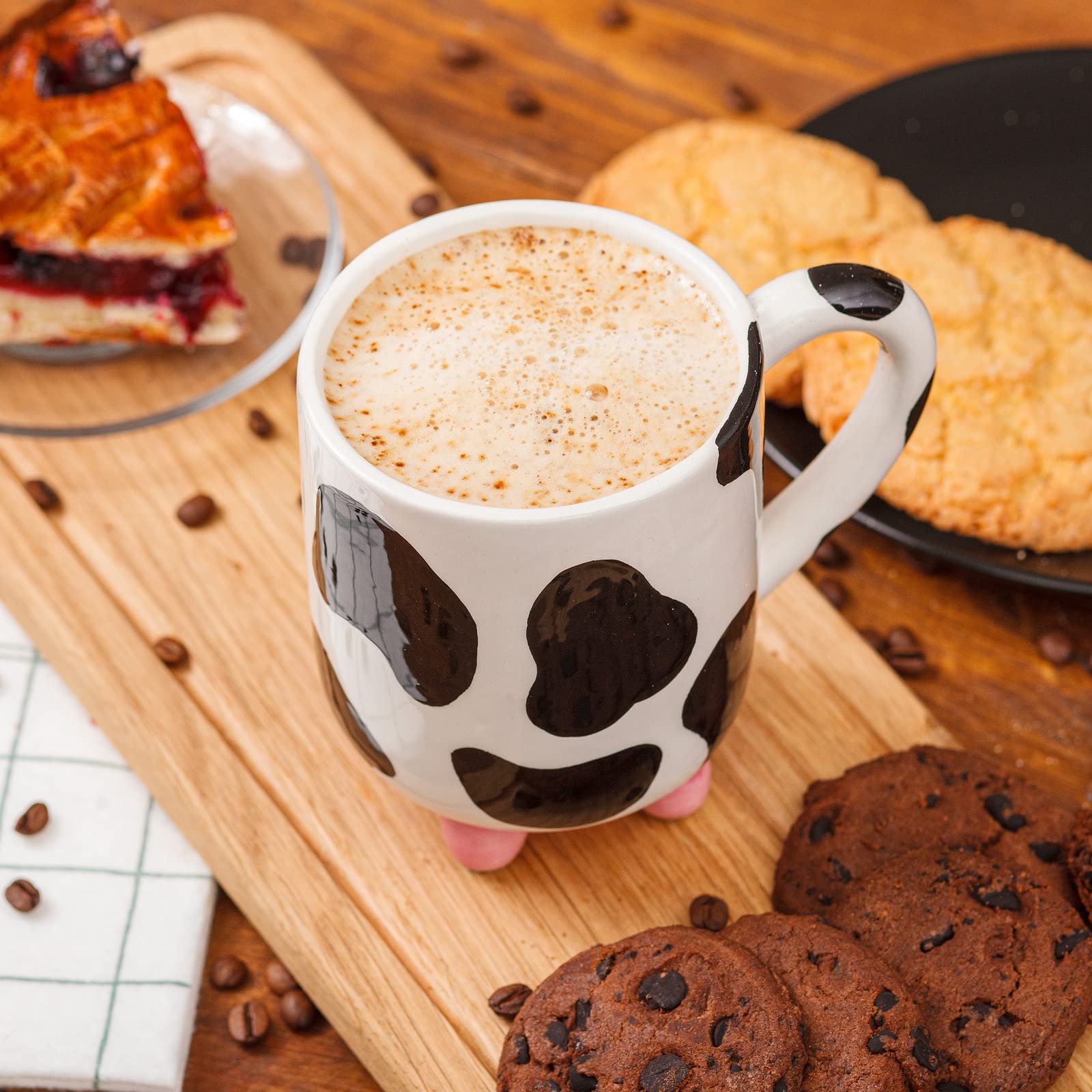 15oz ceramic cow mug for home use