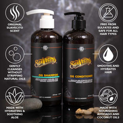 Sulfate free OG shampoo and conditioner set 16 oz