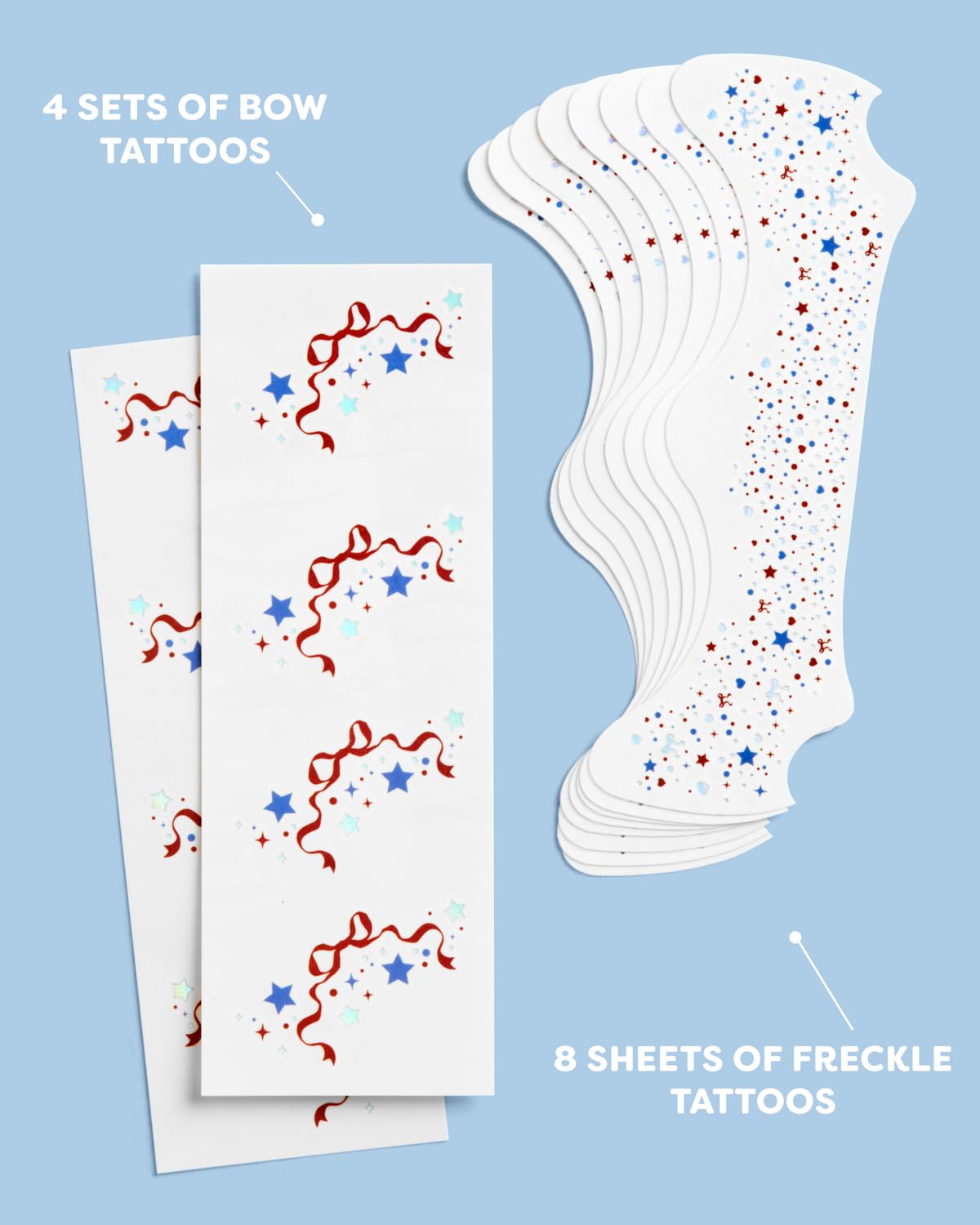 patriotic freckle tattoos for July 4th celebrations