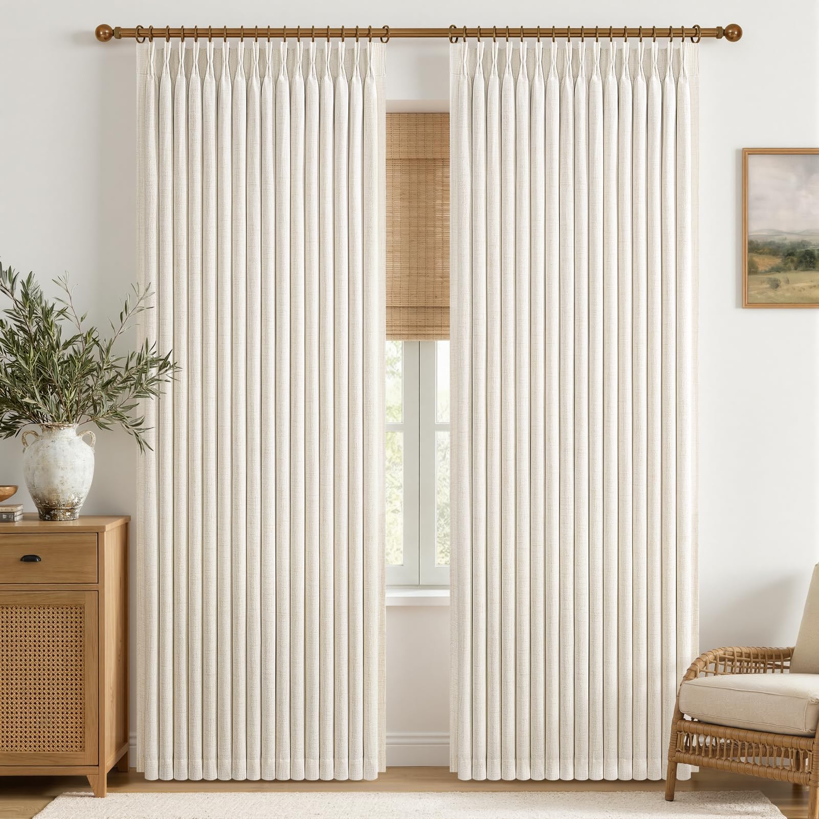 Luxurious drape with weighted hems and tailored look