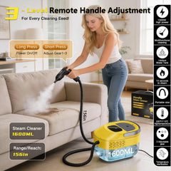 1600ml water tank steam cleaner for extended clean time