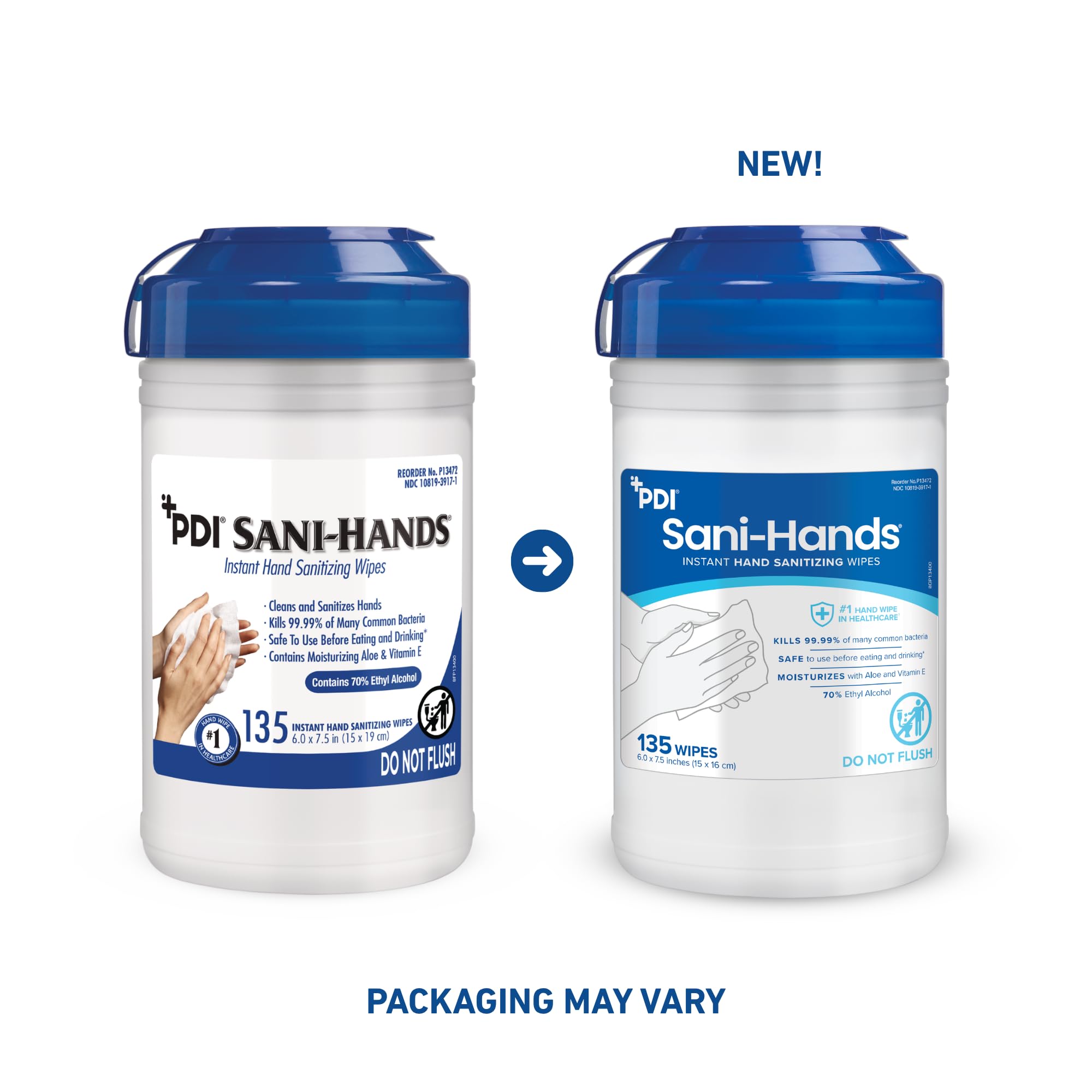 70 percent ethyl alcohol hand sanitizing wipe close up