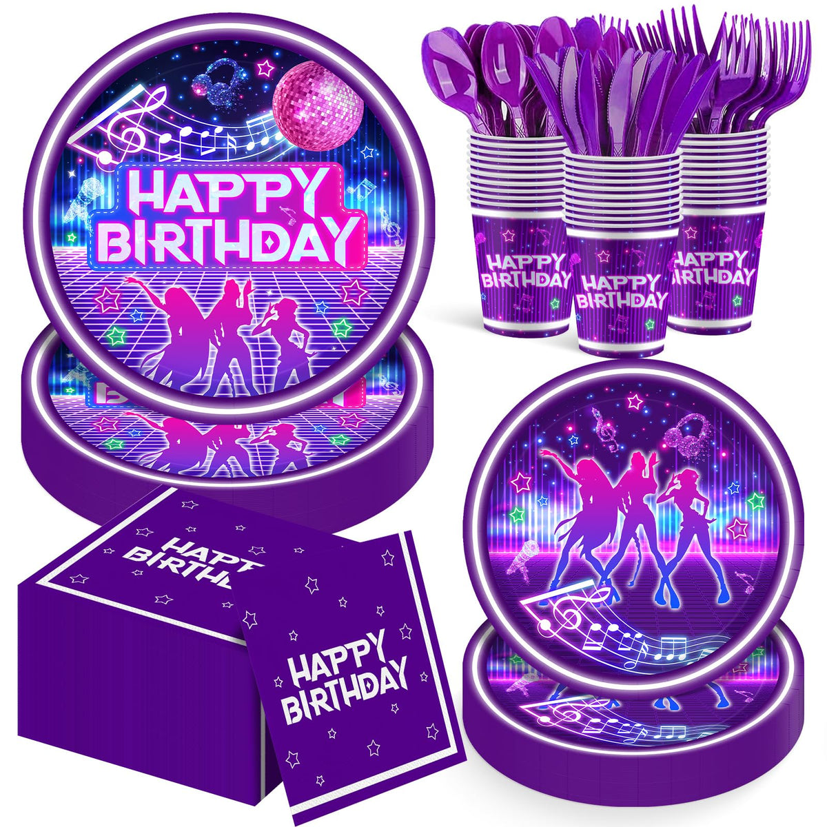 168 piece kpop birthday decorations box set