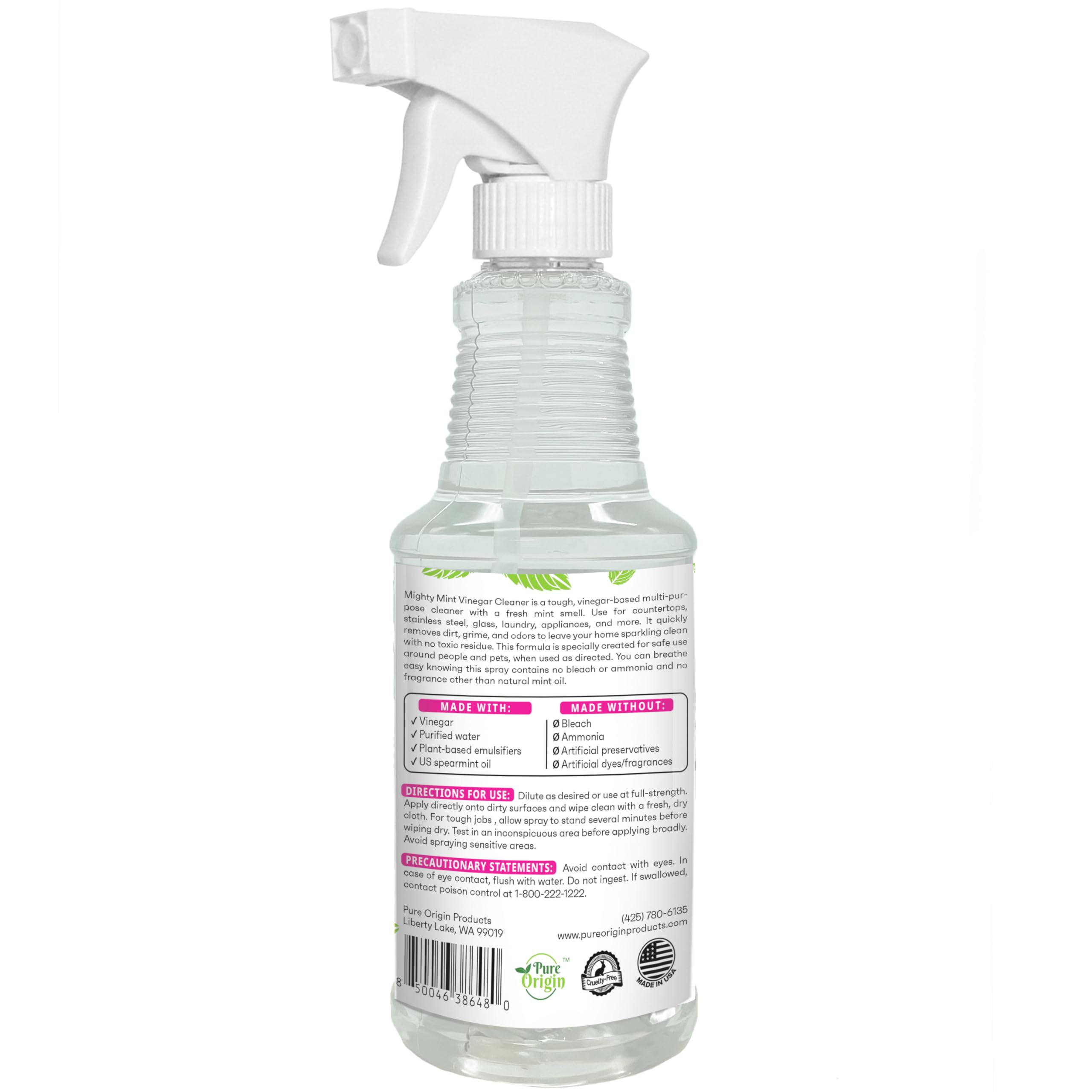 16oz Mighty Mint vinegar cleaner packaging