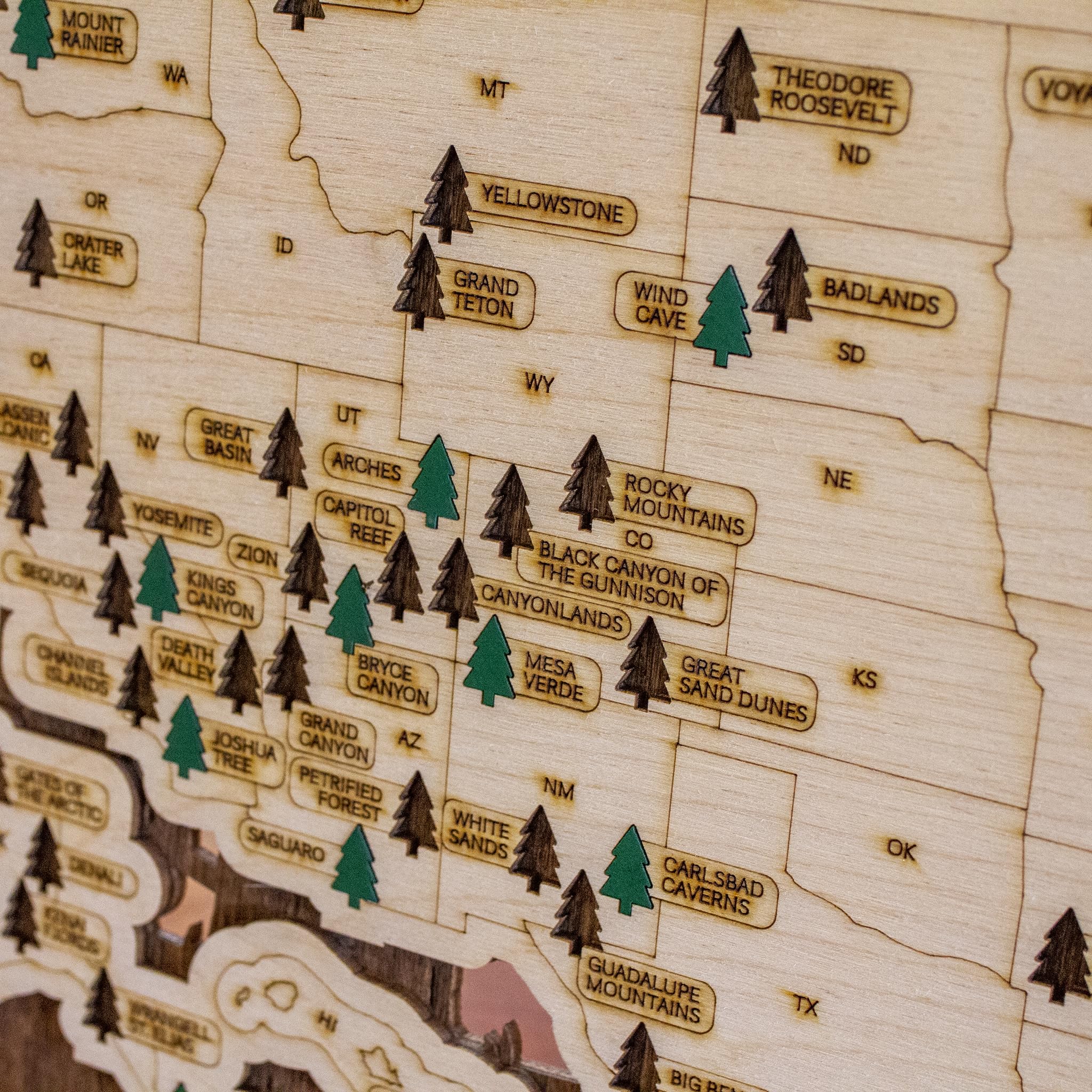 Personalization option National Park Adventures or family name