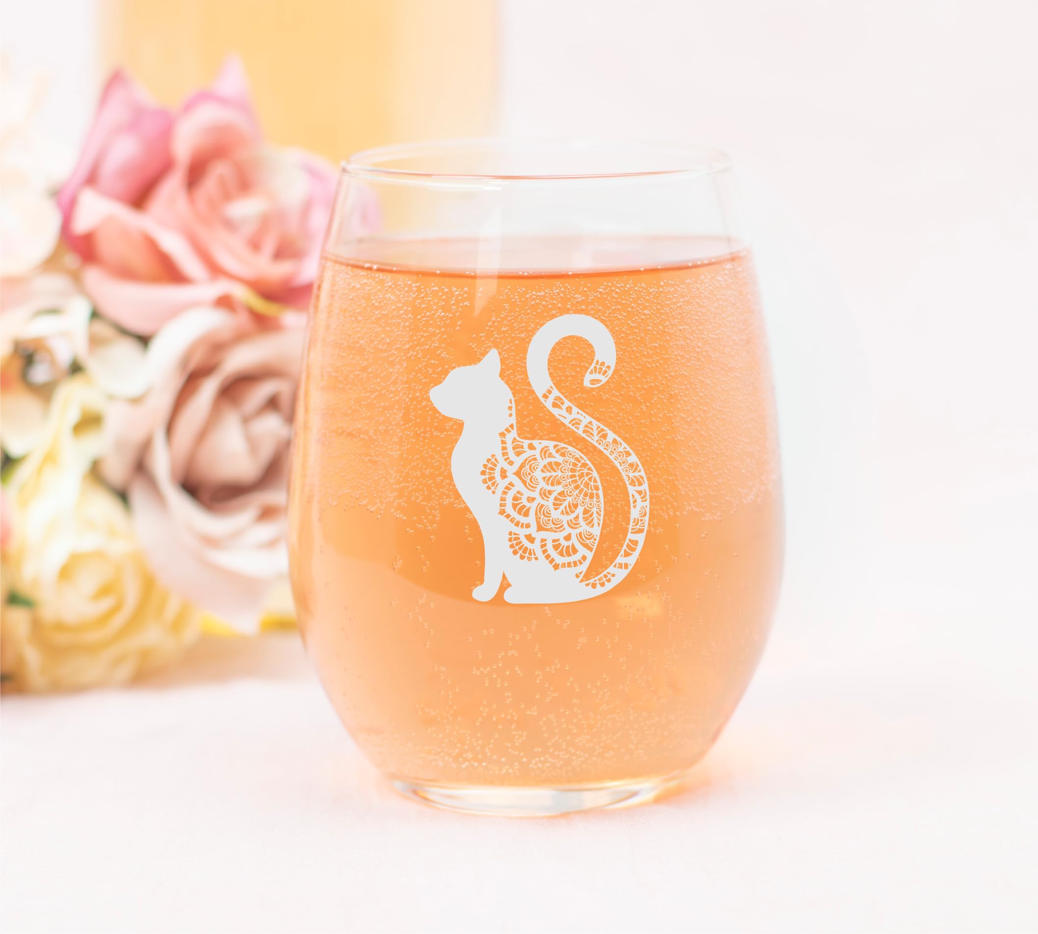 17 ounce capacity stemless wine glass for wine cocktails
