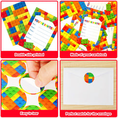 17x12 cm invitation cards from Wiooffen set