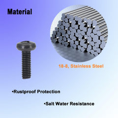 18-8 stainless steel license plate screws for Toyota Lexus